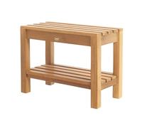 Arb Teak & Specialties Coach - Banco de ducha con estante BEN516-A , 60 cm, 1
