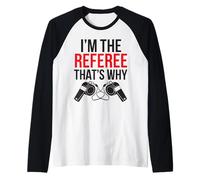Árbitro de baloncesto Deportes Juego de baloncesto Oficial Camiseta Manga Raglan