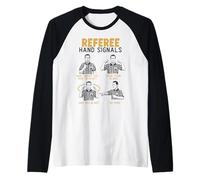 Árbitro de baloncesto Deportes Juego de baloncesto Oficial Camiseta Manga Raglan