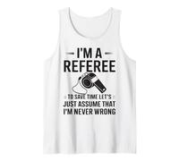 Árbitro de baloncesto Deportes Juego de baloncesto Oficial Camiseta sin Mangas