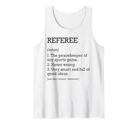 Árbitro Definición de Trabajo Personalizado Divertido Árbitro Camiseta sin Mangas