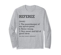Árbitro Definición de Trabajo Personalizado Divertido Árbitro Manga Larga