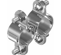 ARBO-INOX Abrazadera de tubo de acero inoxidable A2 25 mm Plata