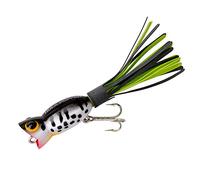 Arbogast Lure Company Hula Popper - Señuelo de Pesca, G770-10, Coach Dog - Negro/Chartreuse Falda, 1 3/4"-4.4-cm