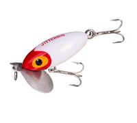 Arbogast Lure Company Jitterbug señuelo de Pesca, White/Red Head