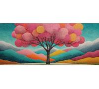 áRbol 5D Diamond Painting, Color Diamond Painting Adultos, DIY Cuadro Diamante Accesorios, 5D Dibujos con Diamantes Art Kit Manualidades Adultos, Regalo, Primavera Decoracion Hogar, 110x50cm 2-5615