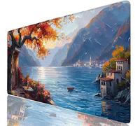 Árbol Alfombrilla Escritorio XXL 520x250 mm Bote Mouse Pad Grande, Protector de Mesa Impermeable, Alfombrilla Ratón XL con Base Antideslizante, Accesorios Oficina Modernos, Regalo para Familia H0-914