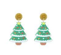 Árbol Alpacas Cactus Dinosaurio Cuelga Pendientes Navidad Dibujos Animados Acrílico Colgante Fiesta Joyería Gota Dibujos Animados Cuelga Pendientes Calabaza Cráneo Flor Espíritu