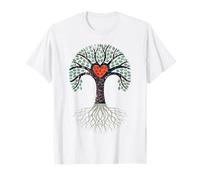 árbol Amor raíces Fuerte Corona Historia ascendencia Camiseta