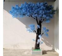 Árbol Artificial de Flor de Cerezo Azul, árbol Falso Realista con Flores de Seda for Interior, hogar, Sala de Estar, Dormitorio, Fiesta, Evento, Oficina, Hotel, jardín, decoración de Patio(2mx1.8m)