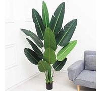 Árbol Artificial decoración Tropical Plantas de Ave del paraíso simulación de plástico árbol de imitación/Palmera Falsa/Plantas Artificiales Verdes para decoración del hogar Interior y Exterior C 13