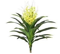 Árbol Artificial Planta Artificial de 3.5 pies Precioso árbol de Dracaena Tropical, con Maceta, Plantas Verdes Decoración para Interiores y Exteriores (D)