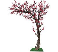 Árbol Artificial Simulación de árbol Artificial Ciruelo Planta Falsa Flor Falsa Bonsai Decoración de Rama Interior Decorar (100 cm)
