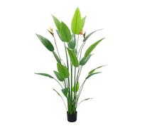 Árbol artístico de 1,4 m/4,6 pies, pájaro del paraíso, plantas artificiales, grandes, plantas artificiales, plantas artificiales, plantas artísticas, aves del paraíso para interiores, exteriores