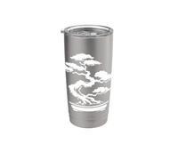 Árbol bonsái Arte tradicional japonés Meditación Zen Armonía Vaso térmico de acero inoxidable de doble pared