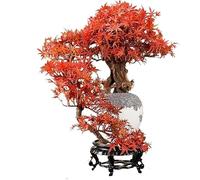 Árbol Bonsái Artificial Hoja De Arce Artificial Árbol Bonsái Plantas Artificiales for Interiores Plantas Grandes Decoración con Macetas De Cerámica Decoración del Hogar