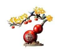 Árbol Bonsái de Cristal Árbol de la fortuna cristal amarillo, adorno for atraer riqueza, calabaza decorativa Feng Shui for el escritorio sala estar Decoración de mesa