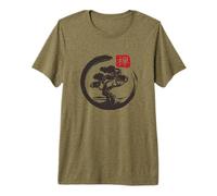 Árbol Bonsái En el Budismo Zen japonés Naturaleza Espiritual Camiseta Premium