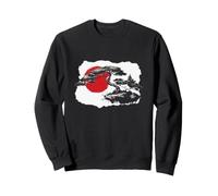 Árbol bonsái japonés Rojo Sol Cepillo Paisaje jardín Arte Sudadera