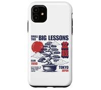 Árbol bonsái japonés Vintage con Sol Rojo Tokio Japón Zen Carcasa para iPhone 11