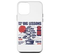 Árbol bonsái japonés Vintage con Sol Rojo Tokio Japón Zen Carcasa para iPhone 12 Mini
