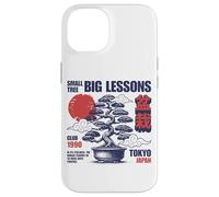 Árbol bonsái japonés Vintage con Sol Rojo Tokio Japón Zen Carcasa para iPhone 14