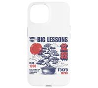 Árbol bonsái japonés Vintage con Sol Rojo Tokio Japón Zen Carcasa para iPhone 15