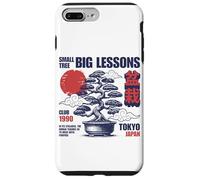 Árbol bonsái japonés Vintage con Sol Rojo Tokio Japón Zen Carcasa para iPhone 7 Plus/8 Plus