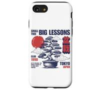 Árbol bonsái japonés Vintage con Sol Rojo Tokio Japón Zen Carcasa para iPhone SE (2020) / 7/8