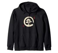 Árbol Bonsái Zen Enso Circle Japonés Pincel Arte Estético Sudadera con Capucha