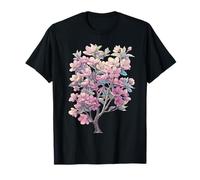 Árbol botánico de Flor de Cerezo Sakura Spring Pastel Estética Camiseta