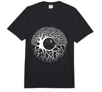 Árbol Celestial de la Vida, diseño Yin Yang, Luna mística y raíces Comfort Colors Adult Heavyweight T-Shirt