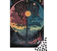 Árbol cósmico de la Vida 1000 Piezas Stock De Cartas Premium Rompecabezas Clásicos Pareja Socios Alivio del Estrés Decoración De Paredes Paquete De Valor 38x26cm/1000pcs