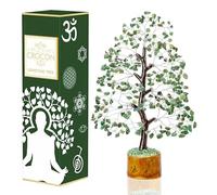 Árbol cristal aventurina verde piedra árbol de la vida dinero chakras regalo original para mujeres cristales curativos de buena suerte decoración del hogar regalo de cumpleaños para mamá amiga hermana