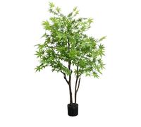 Árbol de arce artificial, planta de bonsái artificial realista para decoración del hogar y la oficina, planta decorativa de interior en maceta