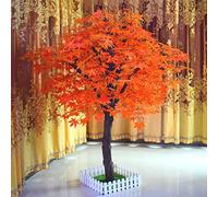 Árbol de Arce de azúcar Artificial, árbol de Arce de simulación, árbol de Arce Rojo Fuera de decoración de otoño, árbol de Arce japonés Rojo Enano, árbol de Arce japonés Falso, árbol Artificial