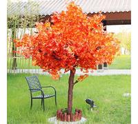 Árbol de Arce de azúcar Artificial, árbol de Arce de simulación, árbol de Arce Rojo Fuera de decoración de otoño, árbol de Arce japonés Enano Rojo, árbol de Arce japonés Falso, árbol Artificial