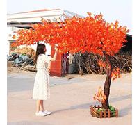 Árbol de Arce de azúcar Artificial, árbol de Arce de simulación, árbol de Arce Rojo Fuera de la decoración de otoño, árbol de Arce japonés Rojo Enano, árbol de Arce japonés Falso, árbol Artificial