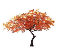 Árbol De Arce Rojo Artificial, Planta De Seda De Alta Fidelidad, Árbol De Arce Artificial Grande, Apto For Uso Interior Y Exterior, Fiestas, Centros Comerciales(1.5m/5ft)