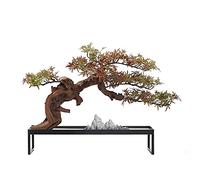 Árbol de bonsái Artificial, árbol de Paisaje Artificial, Adornos de rocalla en Maceta, Plantas Verdes Falsas, bonsái, Entrada Frontal del Hotel, simulación de Adornos de Hoja de Arce, 17,7 Pulgadas,