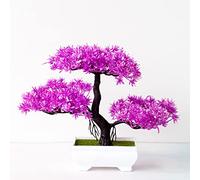 Árbol de bonsái artificial, planta falsa en maceta, planta bonsái artificial, decoración del hogar para oficina, patio, escritorio