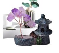Árbol De Bonsai De - Ametista Natural Espiritual | Decoración del Hogar De Energía, Pequeño con Positivos De Pabellón Energys Reiki Decor Desk Decorations Mujeres Hombres Madre Sala R