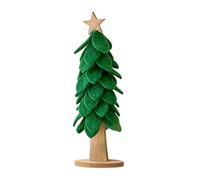 Árbol de calefacción de fieltro grande independiente con adornos de centro de escritorio de vacaciones, accesorios elegantes para decoración del hogar, ahorro de espacio, árbol de Navidad