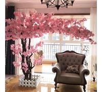 Árbol de cerezo artificial con base estabilizadora, árbol de deseos de flores de seda hecho a mano, fácil de montar para el hogar, boda, decoración de hotel, 300 cm