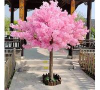 Árbol de cerezo artificial para decoración de interiores y exteriores, hecho a mano, árboles de cerezo sintético para oficina, hogar, boda, hotel, 200 x 150 cm