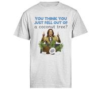 Árbol De Coco De Kamala Harris À Manches Courtes Pour Hommes Gris Grey Men tee Short Sleeve T-Shirt
