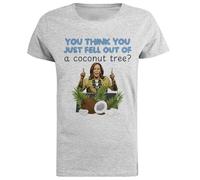 Árbol De Coco De Kamala Harris Camiseta De Manga Corta De Mujer Gris Grey Women tee Short Sleeve T-Shirt