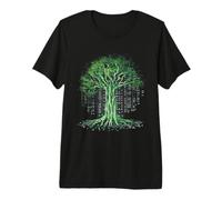 Árbol de código Binario Ciencias de la computación Tecnología Coder Camiseta Premium