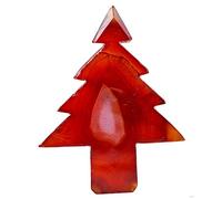 Árbol de cristal de ágata de cornalina roja Cristales naturales Geoda de cuarzo Feng Shui Piedra preciosa positiva Decoración de la oficina en el hogar Regalo espiritual for mujeres Hombres, 150 g dec