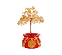 Árbol de cristales, Árbol de cristal, árbol piedras preciosas, decoración del hogar, escritorio oficina, sala estar, árboles bonsái, decoraciones Feng Shui(Gold)